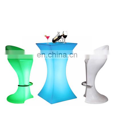 Party Tables Bar Solar Lights Garden Furniture Tables and Chairs for Events LED Bar Tables