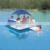 2021 New Arrival Lounge Pool Water Island Canopy Camping Inflatable Floating Tent photo-2