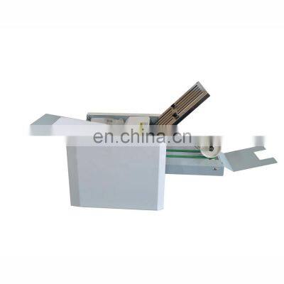 A4 size two plates folder friction feed  paper folding machine