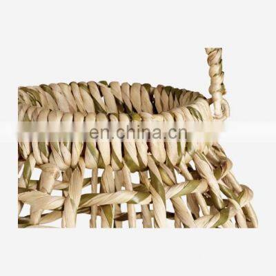 Hot Natual Woven Water Hyacinth Lantern Centerpiece Candle Holder in Bulk European Style Vietnam Supplier photo-3