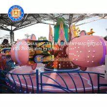 Guangdong Zhongshan Tai Le Play Children's Indoor and Outdoor New Amusement Equipment Space Flip Pink 360 Degrees Flip Rotation Lifting photo-2