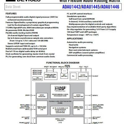 ADAU1442YSVZ-3A Digital Signal Processor ADI Original Stock