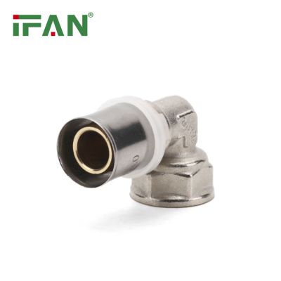 IFAN Manufacturer OEM PEX Brass Press Fitting Female Elbow L16×1/2F