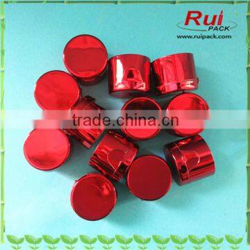 UV red flip top cap,nice flip top cosmetic cap for sale