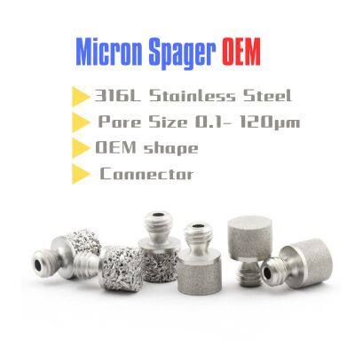 OEM Sintered Porous Metal Stainless Steel 316L Aeration Stone Sparger