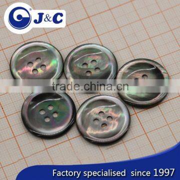Bespoke Raw Black Lip Shell Button for Coat photo-2