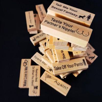 Stacking Game Block Tower Fun Play Block - Tower Wooden Crafts photo-3