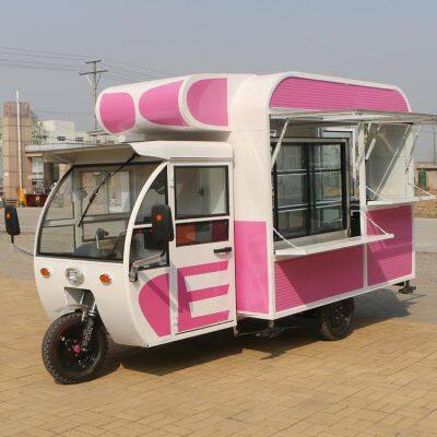 Three Wheeler Food Truck Electric Catering Trailer Coffee Food Truck Electric Tricycle Food Cart