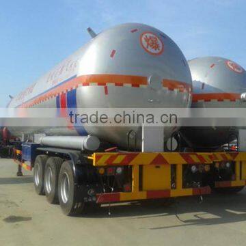 reasonable price new lpg gas tanker semi trailer, 3 axles semi trailer