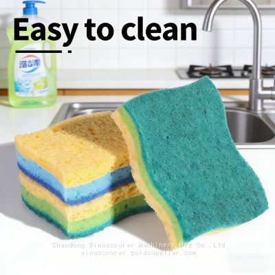 Scratch-Resistant Cellulose Sponge  Perfect for Non-Stick Cookware