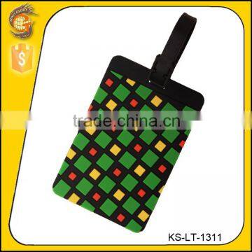 small squares of various colors cool luggage tag for decoration bags