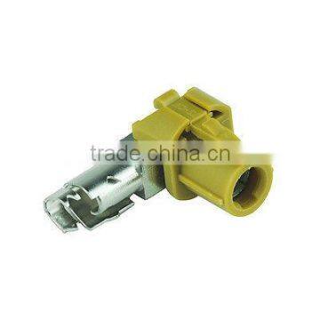 Right Angle K Coding Curry Crimp Female Jack HSD Connector with housing for Dacar 535 538 4 pole Cable