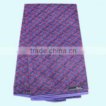 fashionable african wax fabric in 100% cotton fabric for women's dress W73
