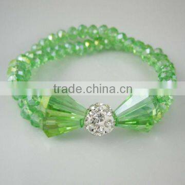 Green crystal bracelet