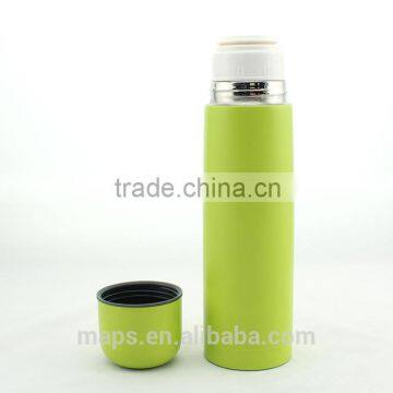 high grade stainless steel vacuum heated metal flask with different stoppers