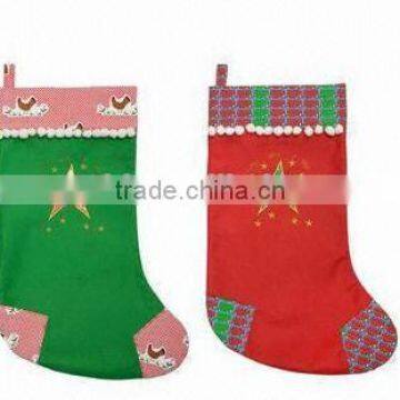 plush christmas socks/Cute christmas decoration socks/cheap christmas socks