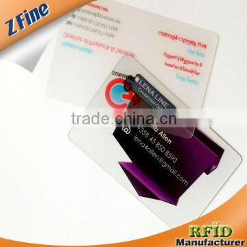 Transparent Plastic Card, Clear PVC Card, Frosted Transparent Card photo-3