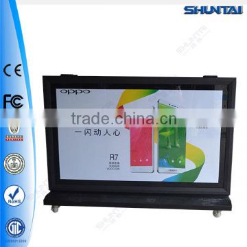 Double side standing digital scrolling light box