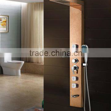 European Design Gold Plated Stainless Steel Shower Wall Panel