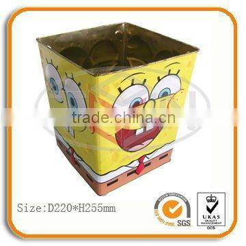 Spongebob trash tin can rectangular