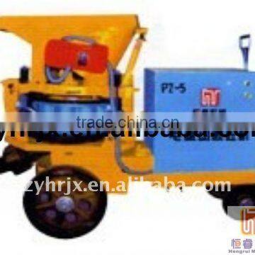 High efficiency gunite shotcrete machine