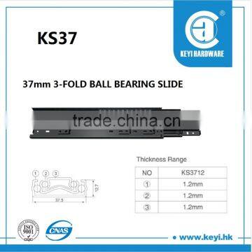 Zinc Finish Triple Premium Telescopic Drawer Sliding Channel photo-3