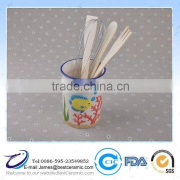 hand painting colour Ceramic kitchen tool sea style