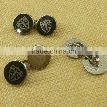 Two Parts Chain Link Metal Cuff Button For Men's Shirt--- 15806 photo-5