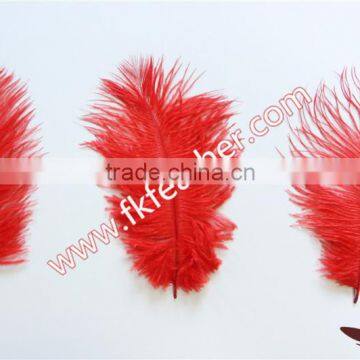 Cheap Ostrich Feathers 15CM -20CM Red Small Ostrich Feather For Wedding And Party Decoration