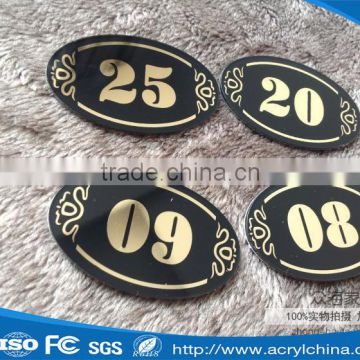 Black Acrylic door sign / House Number / Acrylic Signage / Hotel Signs and Numbers