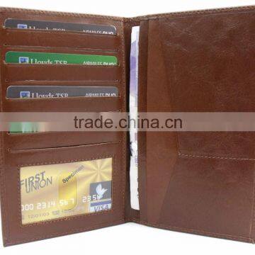 High Quality Multifunction Leather Card Holder Ticket Holder Wholesale China photo-3