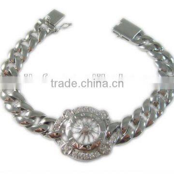 2014 fashion sterling silver bracelet silver jewelry bracelet