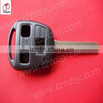 TD Auto key shell 3 button remote key casing with long blade for Lexus