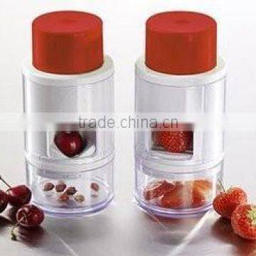 2016 new style cherry pitter/corer and strawberry slicer/cutter machine