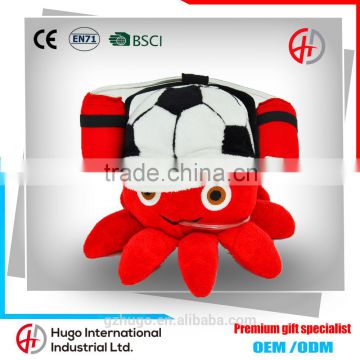 China Manufacturer Lovely And Top Quality Soccer Octopus Plush Toy