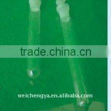 Laboratory test tube with plug