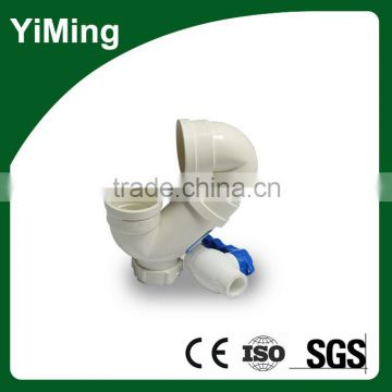 YiMing pvc s type trap checking hole 6 inch pvc pipe fittings