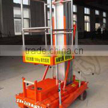 Automatic single mast aluminum alloy hydraulic aerial work platform