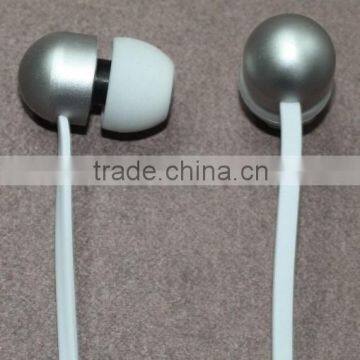 2015 Top Selling Stereo Earphone FT-879 Silver Necklace w/ Mic & Remote Control