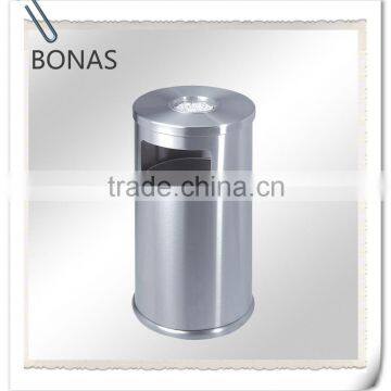 Cylinder stainless steel trash can, dustbin pictures