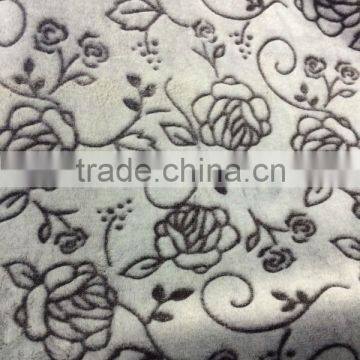 2016 New Product Back Cutting Print Flannel Fleece Fabric photo-2