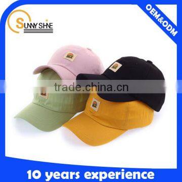 2016 Fashion Sample Free Hat Custom 6 Panel Cotton Promotional baseball cap with logo