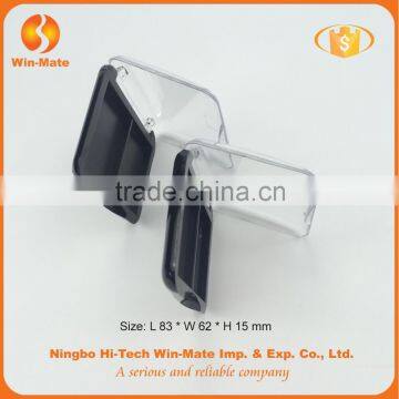 Black 2 Color Powder Compact With Lucid Cover Plastic Blush Container Quality Choice photo-3