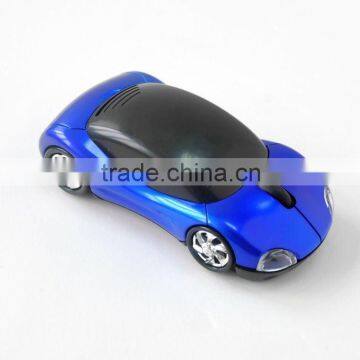 Royal blule PC car shaped 2.4g wireless mouse for computer use