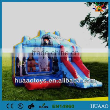 commercial popular inflatable castle slide combo for sale