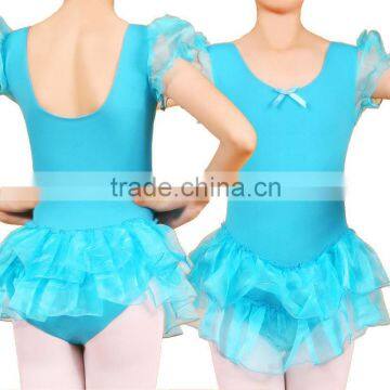 kids ballet dress in acid blue BT043