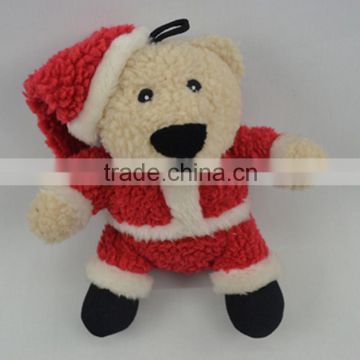 Plush Christmas Teddy Bear Toy With Red Hat