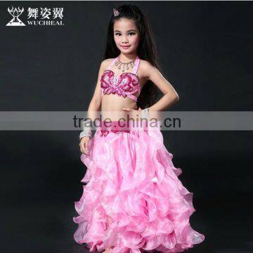 Wuchieal Hign quality KIds Belly Dance Costumes for Performance