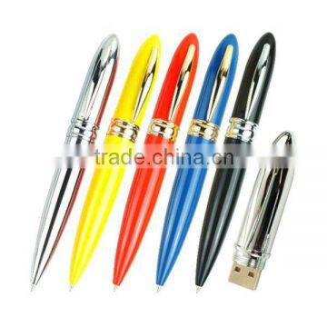 High quality colorful USB metal pen USB flash disk