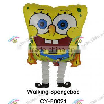 New Spongebob Squarepant Shape Walking Balloon Airwalker Mylar Balloon